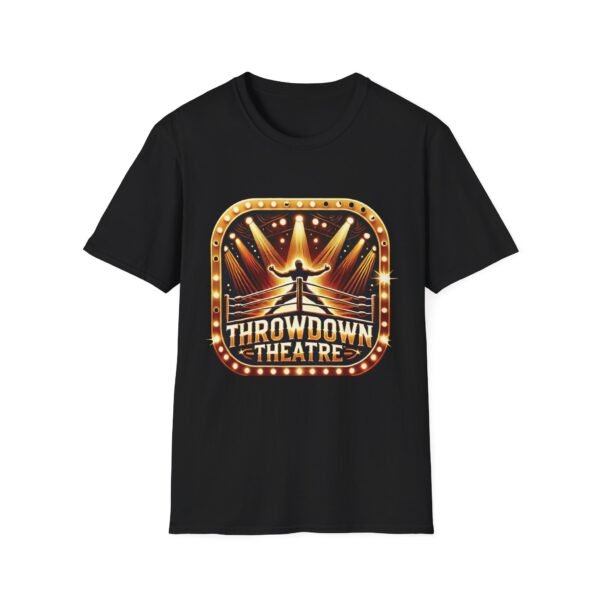 🔥 Throwdown Theatre Unisex Softstyle T-Shirt – Represent the Ring in Style 🔥