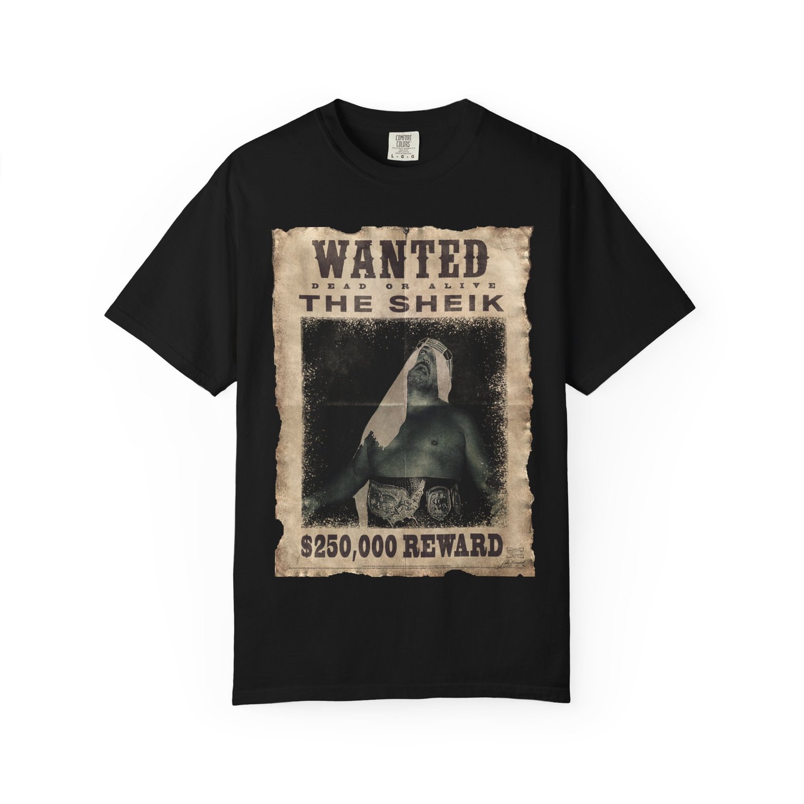 The Sheik “Wanted – Classic Portrait Edition” T-Shirt