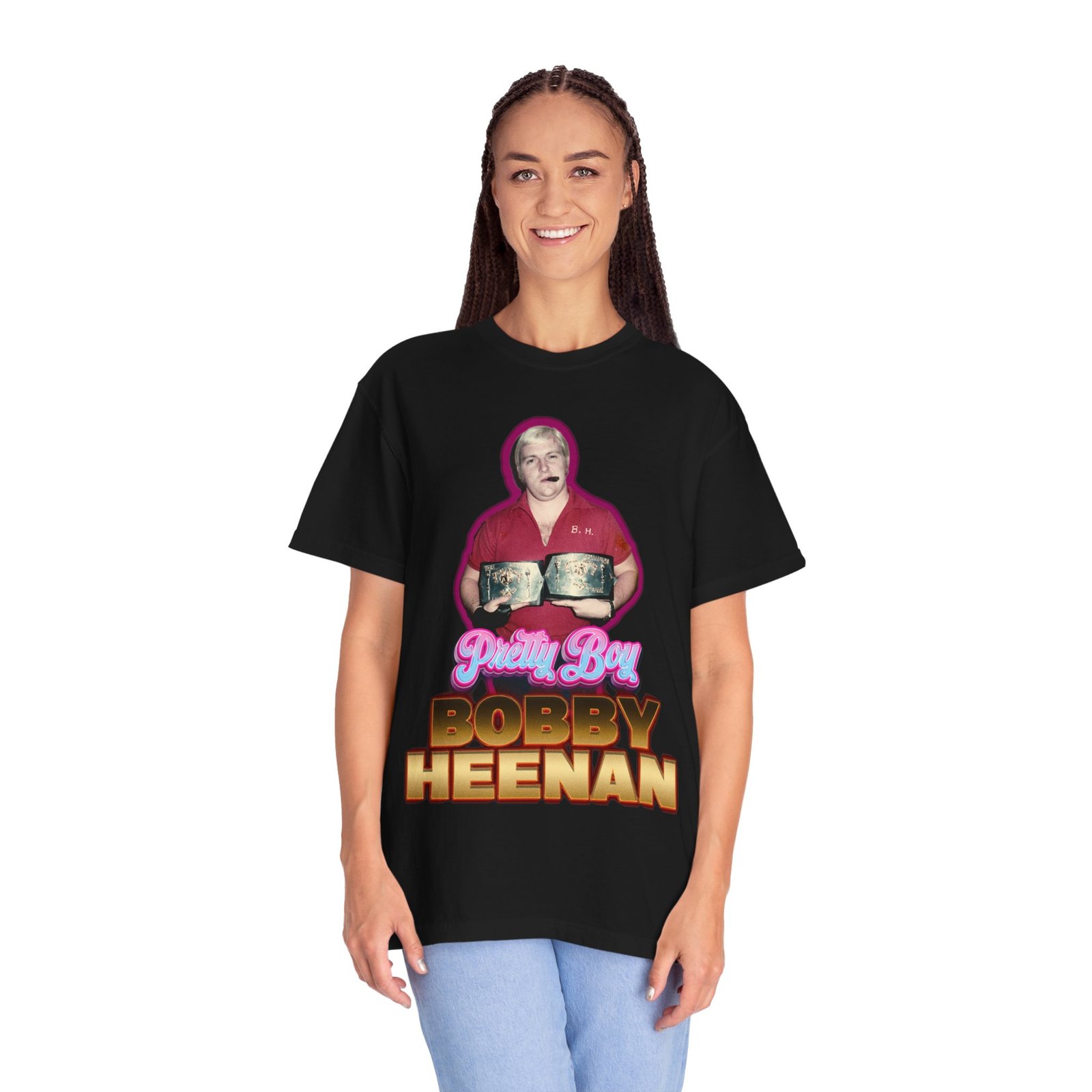 Shut Up Humanoids & Dirty Boy Bobby Heenan Wrestling T-Shirt - Image 4