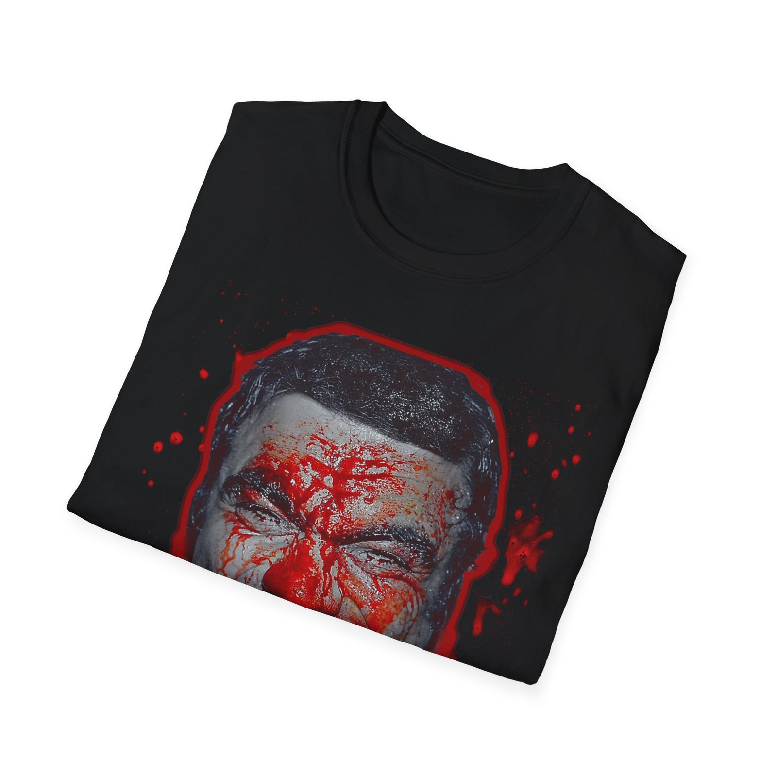 O.G. Hardcore Horror T-Shirt — Bloody TOLOS Face Graphic Tee - Image 4